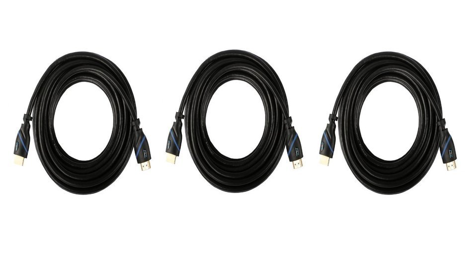 C&E 2-Pack, High HDMI Cable 75 Feet with Built-in Signal Booster Supports 3D & Audio Return Channel Full HD,... N2