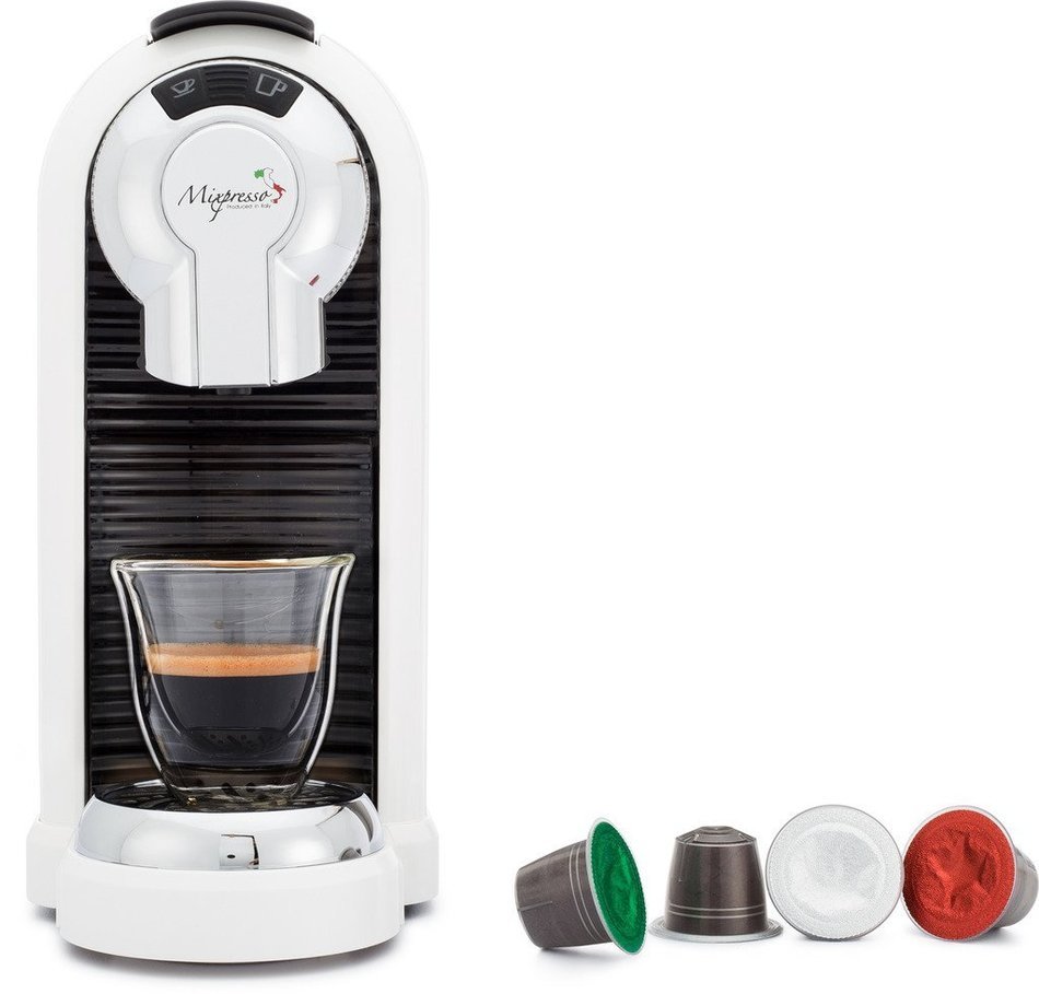 Espresso Machine - For Nespresso Compatible Capsules - By Mixpresso (White) N7