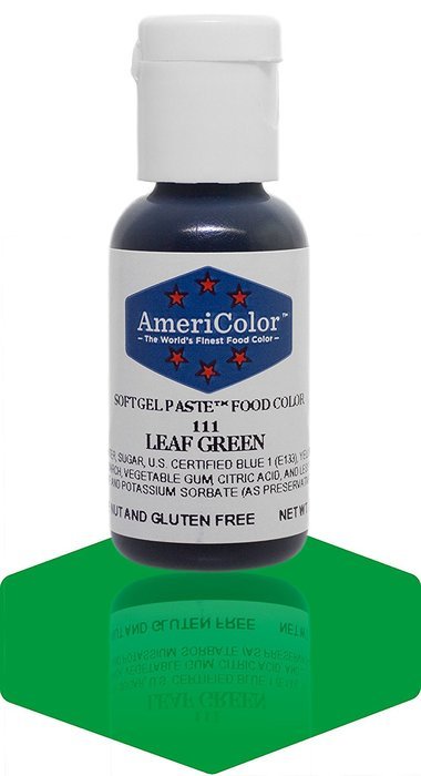 AmeriColor Soft gel paste Leaf Green .75 oz. bottle GP111