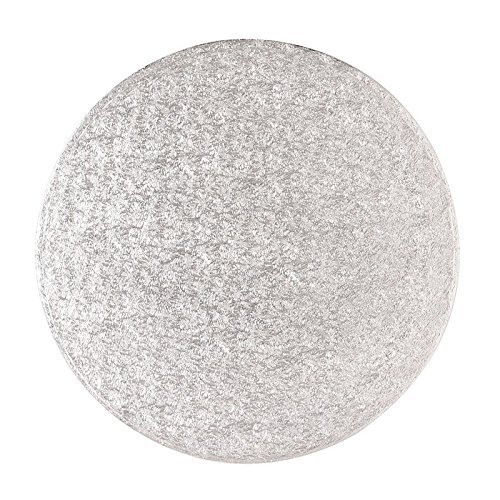 Cake Board - Round Silver Fern - 6 Inch - Pack of 5