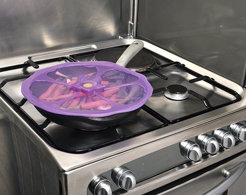Charles Viancin Purple Hibiscus Lid - Large 11" N3