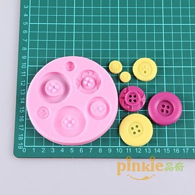 Y&XL&H Button Fondant Cake Chocolate Silicone Molds,Decoration Tools Bakeware N3