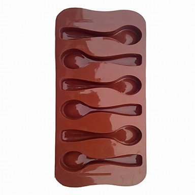 Sher Fashion DIY Spoon Style Eco-Friendly Silicone Chocolate Cake Tools Barware Kitchen N3