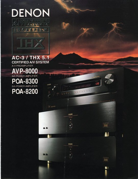 Denon AVP 8000 preamplifier, radio tuner