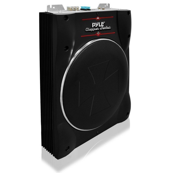 Pyle PLBASS2.8 8-Inch Super-Slim Active Amplified Subwoofer System N4