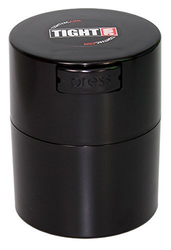 Tightvac TV2-SBK - 1/2 oz to 3 ounce Vacuum Sealed Container Black