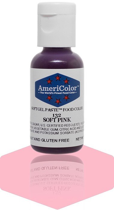 AmeriColor Soft gel paste Soft Pink .75 oz. bottle GP132
