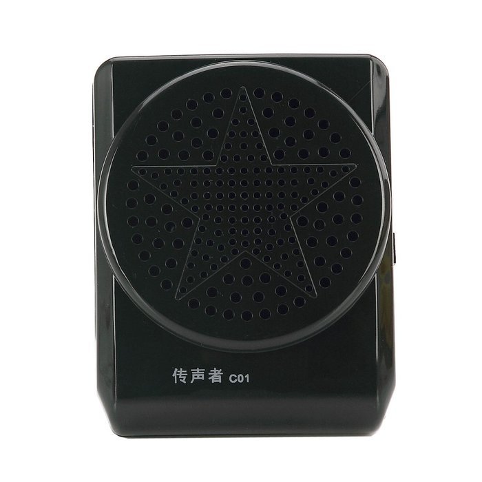 Portable Mini Voice Amplifier For Teaching Guiding Speaker Presentations Up To 15 Hours 20W With Microphone (Black) N3