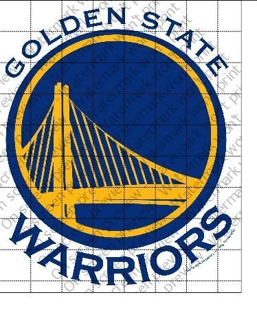 Golden State Warriors Licensed Edible Cake Topper #3696 N2
