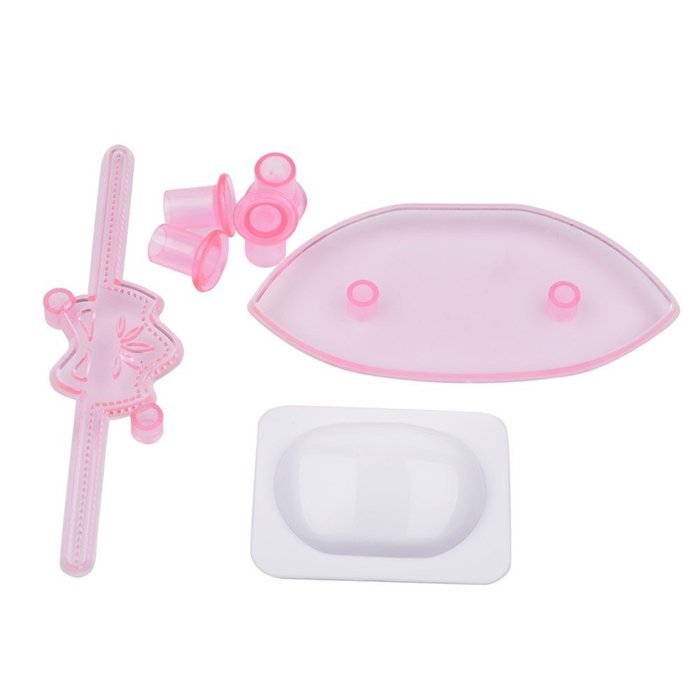 Ckeyin &reg; 3pcs Handbag Shape Plastic Fondant Cake Mold Tools for DIY Birthday Wedding Cake Sugar Craft Decorating N4