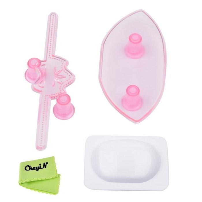 Ckeyin &reg; 3pcs Handbag Shape Plastic Fondant Cake Mold Tools for DIY Birthday Wedding Cake Sugar Craft Decorating N5