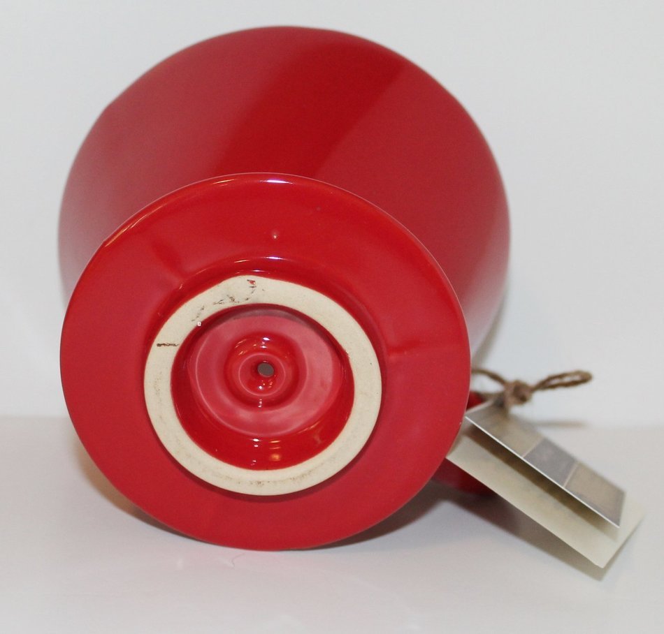 Glory & Grace Red Ceramic No. 4 Coffee Tea Dripper Filter Cone, Includes Unbleached Filters N6