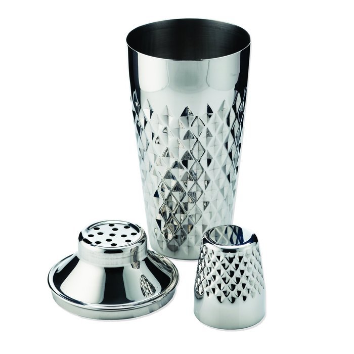 Seneca&trade; Stainless Steel Faceted Cocktail Shaker by Viski N2