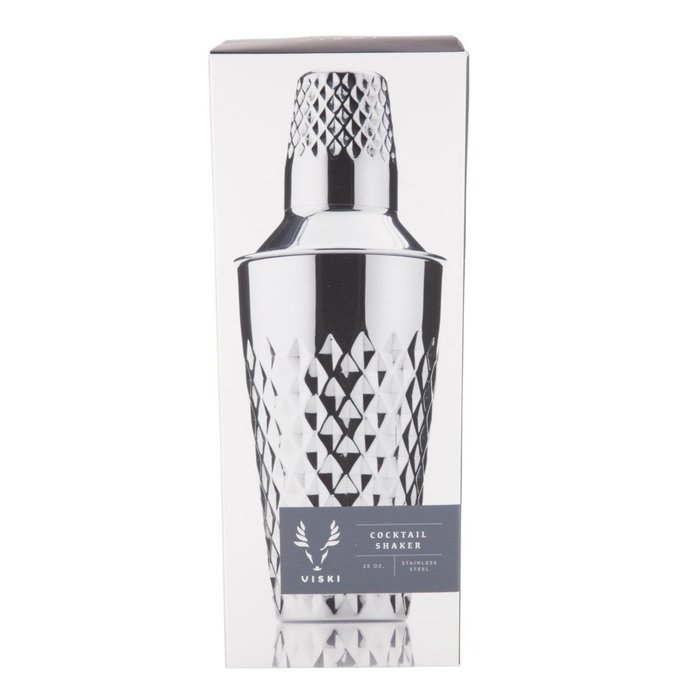 Seneca&trade; Stainless Steel Faceted Cocktail Shaker by Viski N3