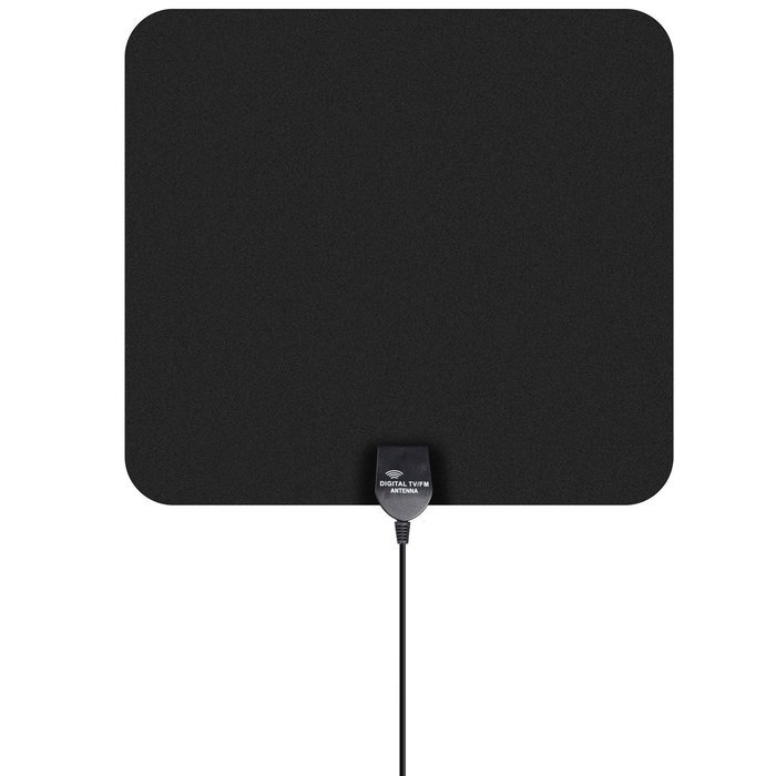50 Miles PChero Range Built-in Digital Amplified Indoor HDTV Antenna with F Male Connector, 16ft Coax Cable and... N5