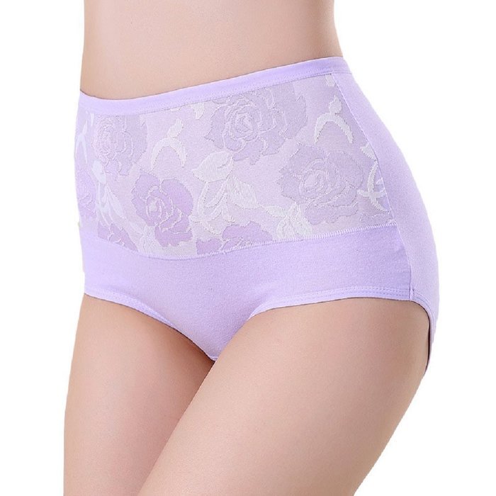 Underpants ，Beautyvan Comfortable High Waist Cotton Women Briefs Healthy Panties Underwear Plus Size (L, Red) N11
