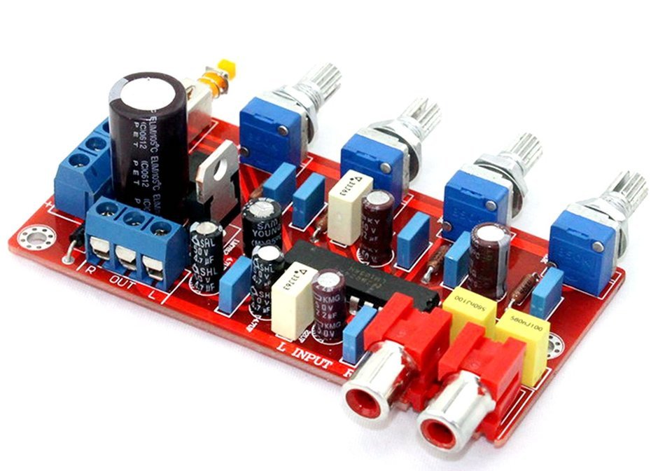 LM1036 Preamplifier Tone Board with Volume Controler Capcitor 1000UF/25V N5