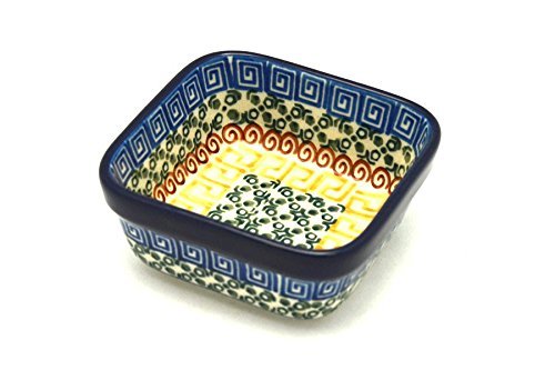 Polish Pottery Ramekin - Square - Autumn