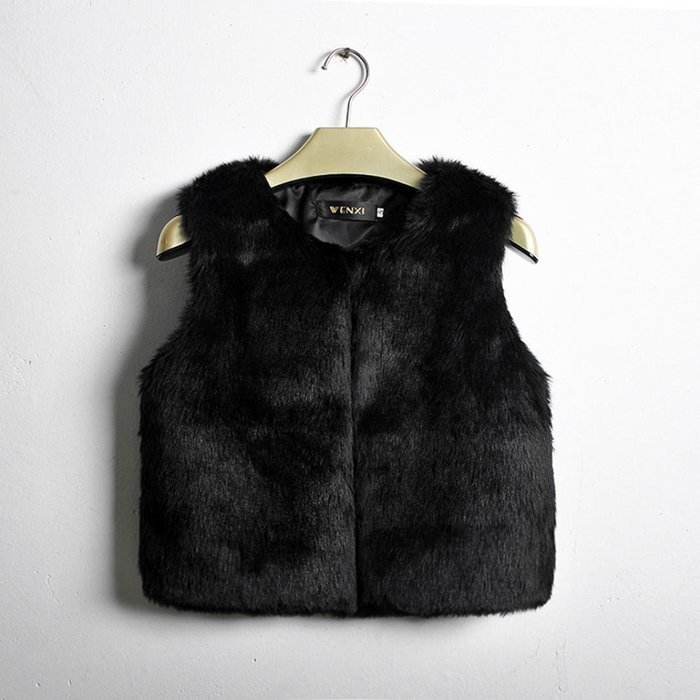 Sleeveless Coat,BeautyVan Women Vest Sleeveless Coat Outerwear Hair Jacket Waistcoat (XL, Black) N7