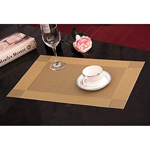 Placemat Fashion PVC Dining Table Mat Disc Pads Bowl Pad Coasters Waterproof Table Cloth Pad N6