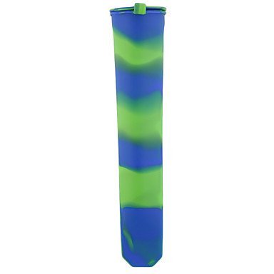 Sher 1 Pcs New Soft Silicone Okra Shaped Ice Cream Ice Pop Popsicle Mold Maker Lolly Pop Home Freezer DIY Food... N4