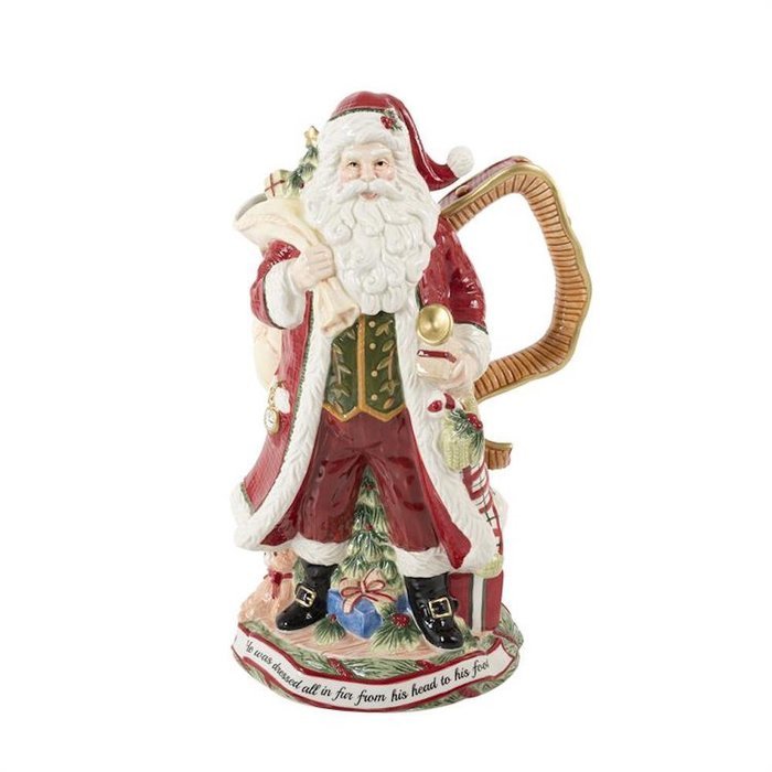 Fitz And Floyd The Night Before Christmas Santa Figurine Pitcher N2