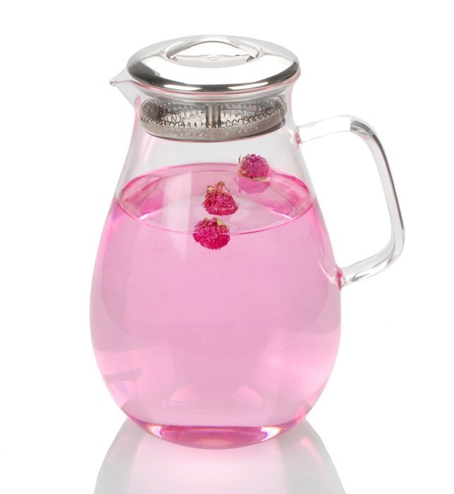 Artcome 64 Oz Large Heat Resistant Water Carafe with Stainless Steel Lid, Borosilicate Glass Beverage Pitcher... N4