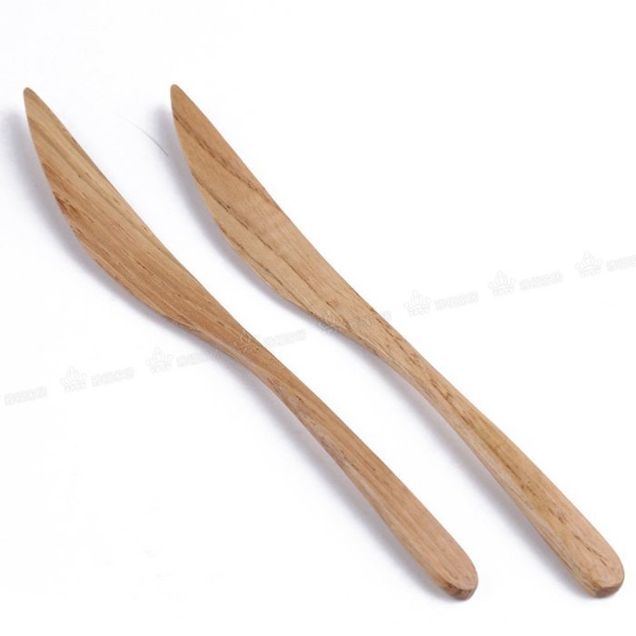 XH&reg; 4pcs Hand-made Solid Wood Honey Mixing Bar Carved Hollow-out Spoon 7"x1" (Honey Dippers) N6