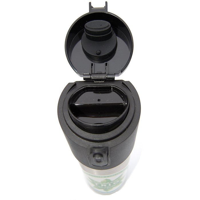 Casaware Trio Tea Infuser - Filter - Travel Tumbler with 2-way Leaf Compartment 12 Ounce (Black) N8