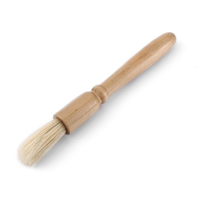 Easehold Coffee Grinder Cleaning Brush for Powder Leftover with Wood Handle Natural Bristles Head N2