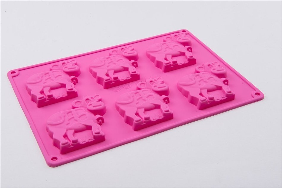 6 Cavity Little Caw Shape Cake Mold Cartoon Baking Handmade Mould N3