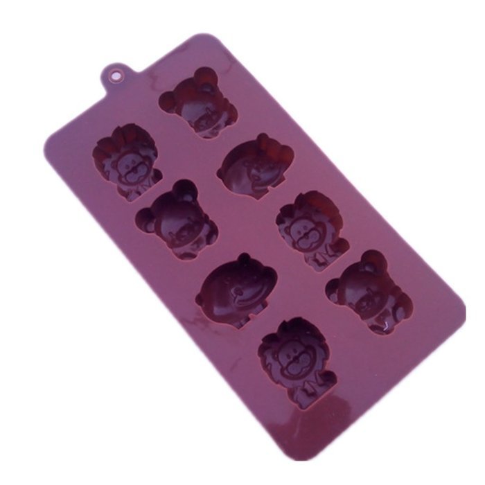 YYZP Silicone Cake Mold Chocolate Mold Cute Hippo Bear Lion Shape (1 pcs) N3