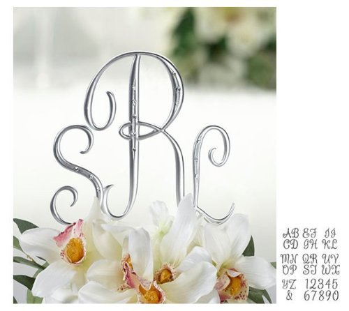Lillian Rose Rhinestone, Monogrammed Letter 3, 4.5-Inch, Silver