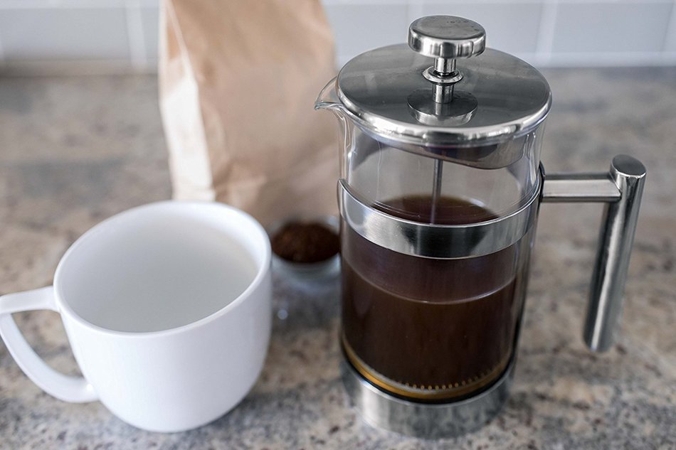 Internet's Best French Press | 8 Cups | Coffee Maker Glass Body | Black N16
