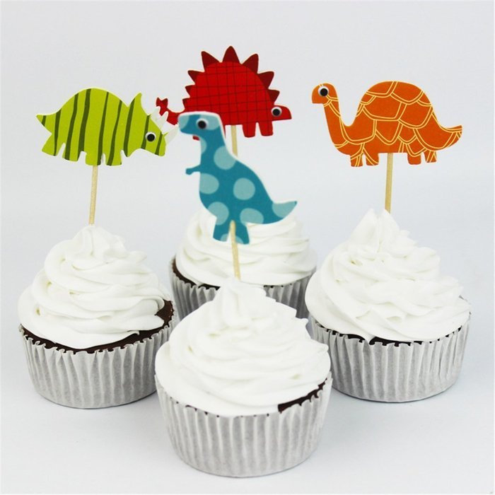 Yunko Set of 24 Farm Animals Cake Cupcake Decorative Cupcake Topper for Kids Birthday Party Themed Party Baby... N31