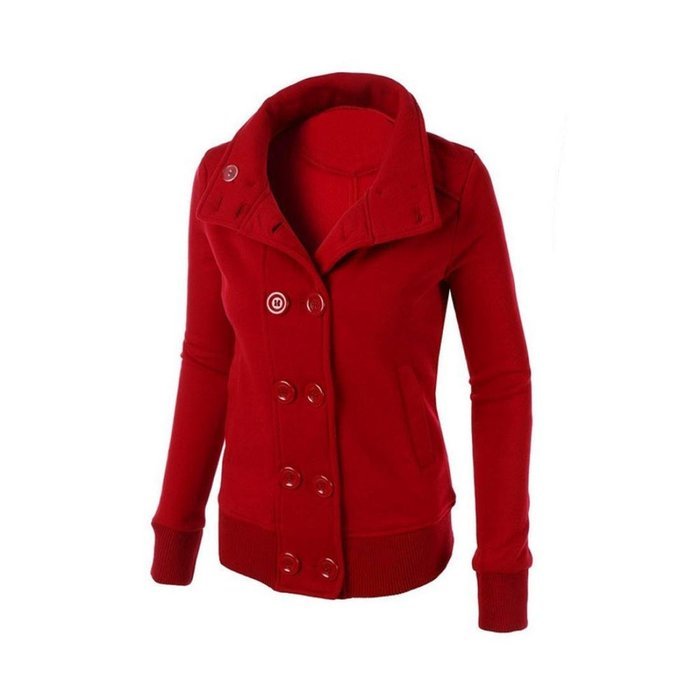 Outwear,Morecome Winter Women Warm Double-breasted Hooded Slim Jacket N14
