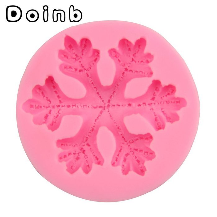 Doinb Christmas Trees Santa Claus Snowman Deer FDA Silicone Fondant Molds Outer Size 7.3x7.3x1.2cm GJM-2800 N43
