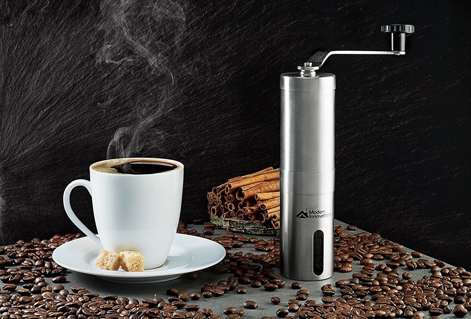 Modern Innovations Stainless Steel Manual Coffee Grinder With 