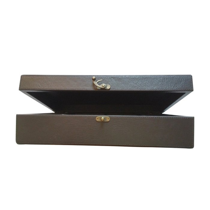 Serenity Tea Wooden and Leather Tea Box With 8 Equally Divided Compartments N13
