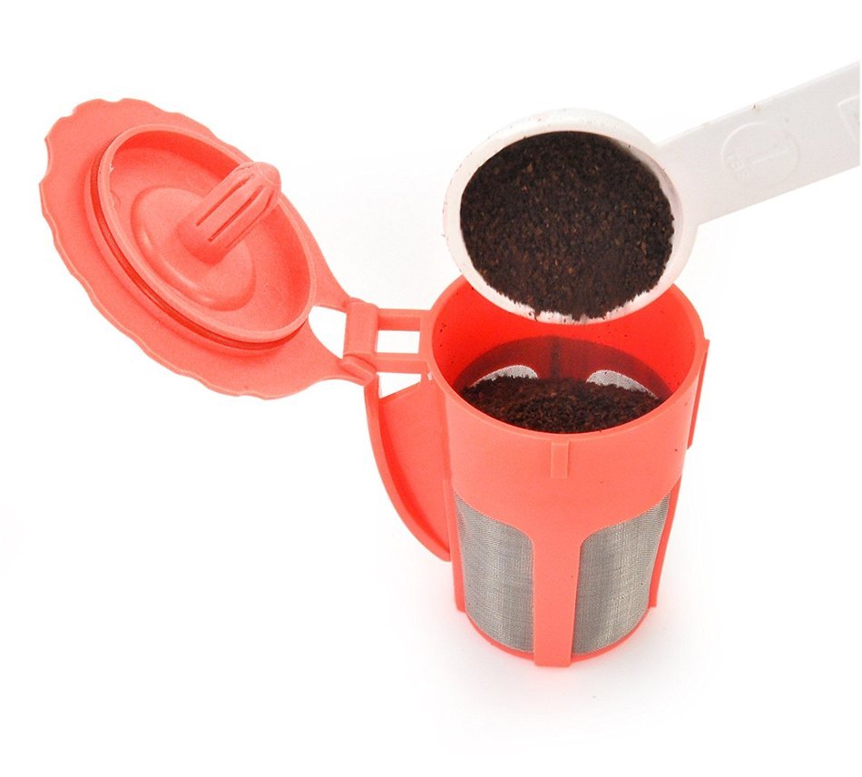 Delibru Reusable K-Carafe 2pcs Fits Perfectly for Keurig 2.0 Machines Refillable Coffee Cups Compatible to 2.0... N6