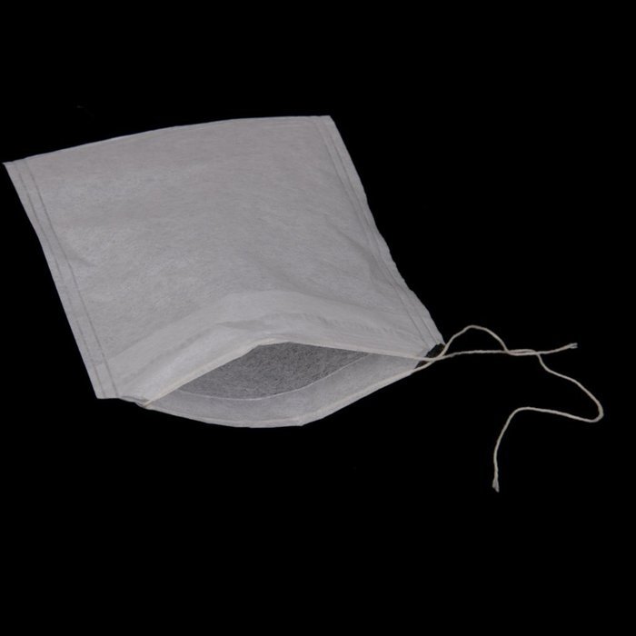 50pcs Drawstring Bags Nut Milk Tea Fruit Juice Strainer Filter Bag (white, 11 x 8cm) N31