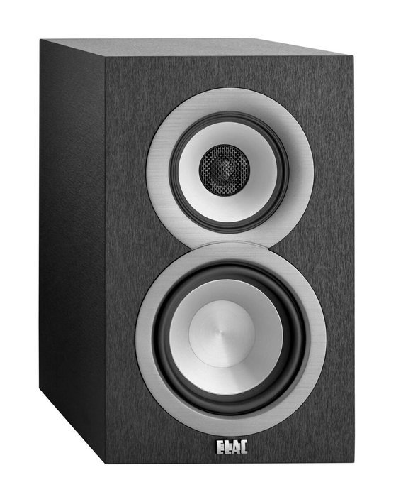 ELAC Uni-fi UB5 Slim Bookshelf Speaker (Finished Satin Black Cabinet, Pair)