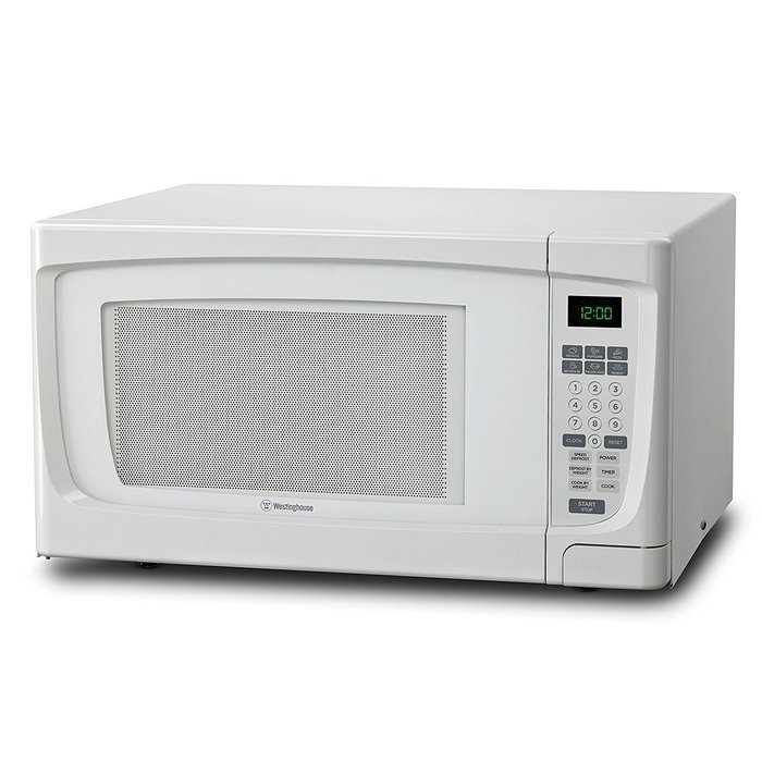 Westinghouse WCM16100W 1000 Watt Counter Top Microwave Oven, 1.6 Cubic Feet, White Cabinet N2