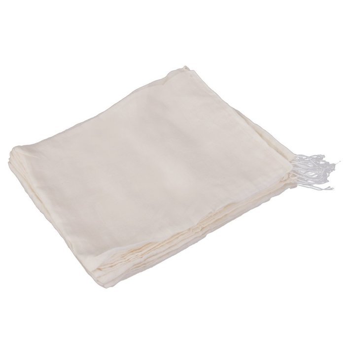 50pcs Drawstring Bags Nut Milk Tea Fruit Juice Strainer Filter Bag (white, 11 x 8cm) N40