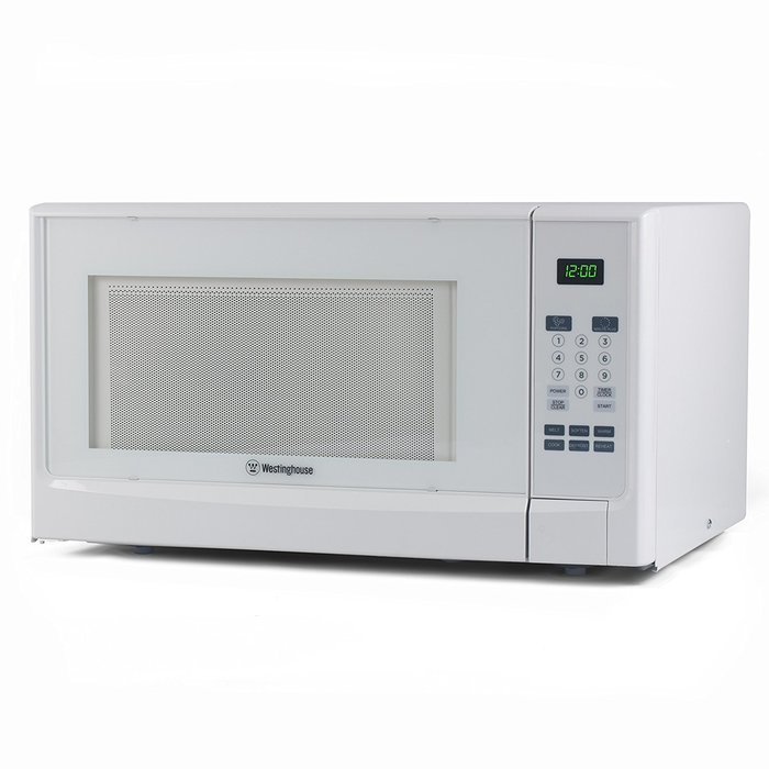 Westinghouse WCM16100W 1000 Watt Counter Top Microwave Oven, 1.6 Cubic Feet, White Cabinet N3