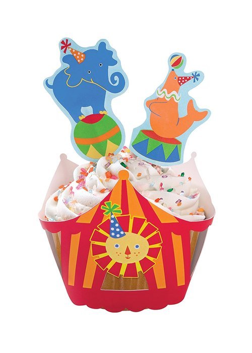Wilton Wheels Cupcake Wraps'n Pix, 12 Count N3