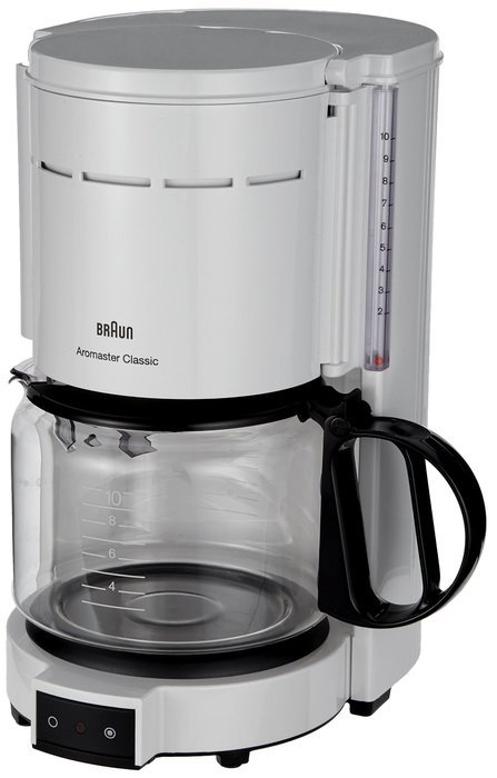 Braun KF47 WH Braun KF47 White 10-Cup Coffee Maker, 220V (Non-USA Compliant), White N3