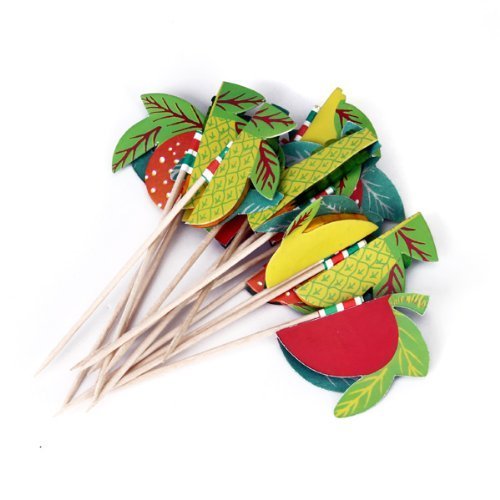 Approx. 50pcs Fruit Cake Decoration Cupcake Picks N3