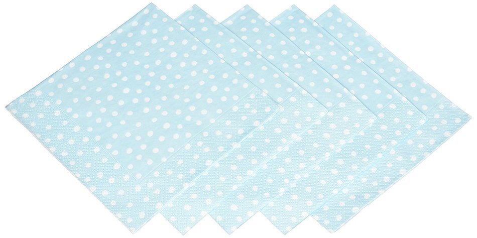 Entertaining with Caspari Dots Guest Towels, Platinum, Pack of 15 N11