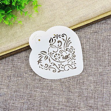 Sher Valentine's Gift Be My Heart Cookie Stencil Set for Cake Decorating, N4